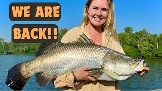 FISH OF THE TRIP Incredible Barramundi Session in Remote NT Chaotic Barra Fishing In The DARK [upl. by Llenwahs]