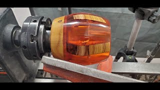 WOOD TURNING A LATERN [upl. by Ilahtan]