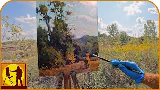 10 EASY TIPS for You to get Better Paintings Quick  Plein Air Demo [upl. by Ibbob]