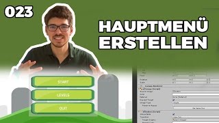 023 Unity JUMP AND RUN  Hauptmenü erstellen  Unity UI  Canvas  DeutschGerman [upl. by Krischer]