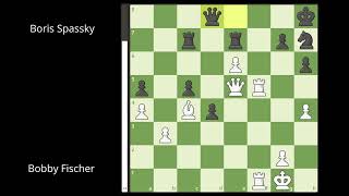 Bobby Fischer vs Boris Spassky  1972 World Championship Game 6  Queens Gambit Declined chess [upl. by Abdul803]