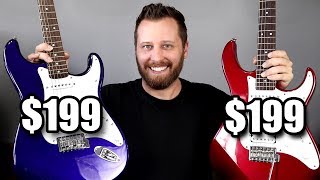 Whats The Best 200 Guitar  Yamaha Pacifica vs Squier Affinity [upl. by Linders]