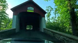 Perkasie Pennsylvania and Covered Bridge Timelapse Drive [upl. by Somar188]