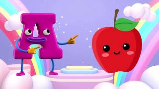 ABC phonics song  abcd song with sounds for toddlers  abcd rhyme for toddlers  A for apple abcd [upl. by Sayre]