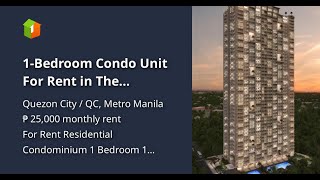 1Bedroom Condo Unit For Rent in The Orabella CubaoQuezon City [upl. by Corissa]