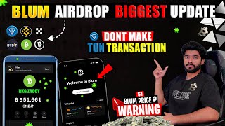 BLUM AIRDROP BIGGEST UPDATE  BLUM AIRDROP PRICE  BLUM AIRDROP LISTING  BLUM AIRDROP WITHDRAWAL [upl. by Emilee]