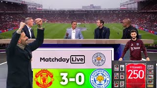 quotMan Utd vs Leicester 30 Bruno ON FIRE🔥⚽️  Emotional Farewell for Ruud  Post Match Reactionsquot [upl. by Brackely]