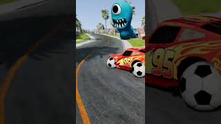 Epic Escape From The Lightning Mcqueen Vs Cruz Ramirez Eater Spider Cars [upl. by Ydurt]