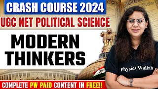 UGC NET Political Science 2024 Crash Course UGC NET Indian Political Thought  Modern Thinkers PYQs [upl. by Yenetruoc]