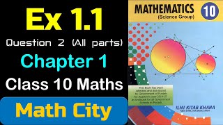 Exercise 11 class 10 maths question 2  math city [upl. by Burck]