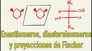 PROYECCIONES DE FISCHER ENANTIOMEROS y DIASTEROISOMEROS Episodio 14 Organica 1 [upl. by Foskett926]