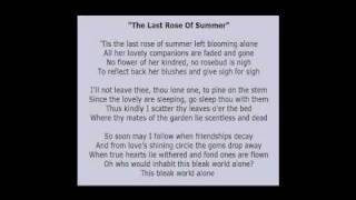 The Last Rose of Summer Acapella [upl. by Ahsienel]