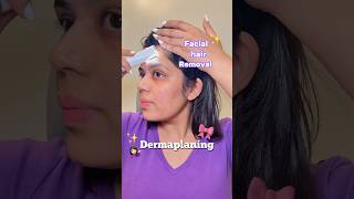 dermaplaning at home benefits of dermaplaning  facial hair removal at home canadianblogger temu [upl. by Norling41]