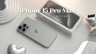 iPhone 15 Pro Max Blue Titanium  Unboxing Comparison amp First Impressions [upl. by Notyalc]