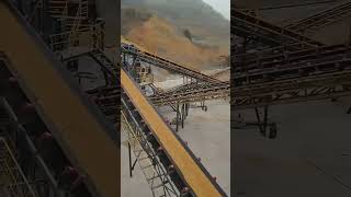 River stone crushing production site jaw crusher trommel screen sand washer sand makingstonecrusher [upl. by Krysta]