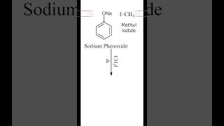 Williamson ether synthesis  Sodium Phenoxide  Methyl iodide  Anisole  Organic Chemistry Class 12 [upl. by Enoryt907]