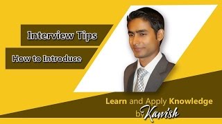 How to introduce yourselfinterview tips in hindiurdu [upl. by Nahtaneoj]