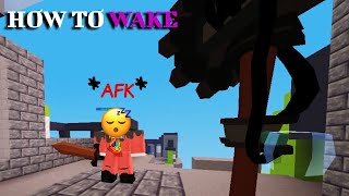 How to WAKE UP Your Friend 99 Failed EMOTIONAL  Roblox Bedwars [upl. by Anuala]