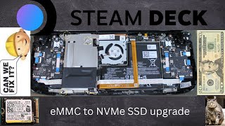 Steam Deck eMMC to NVMe SSD upgrade [upl. by Tezile355]