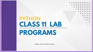 Python class 11 lab programspython python programming shortvideo viralvideo computer computer [upl. by Cleodel]