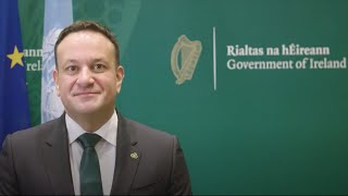 Ireland’s Future in the world  2024 St Patrick’s Day message from Taoiseach Leo Varadkar TD [upl. by Publus640]