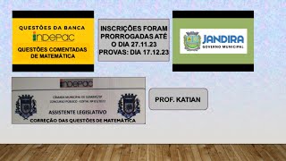 INDEPAC  Concurso Prefeitura Municipal de JandiraSP  Inscrições prorrogadas até 171123 [upl. by Douville]