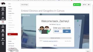 Embed Desmos in Canvas [upl. by Allac913]