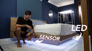 Automatizando meu QUARTO com ALEXA Fita de LED na CAMA SONOFF TX e SENSORES 1 [upl. by Millisent]