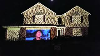 Christmas House Projection with Clark Griswold quotChristmas Vacation Light Scenequot [upl. by Hsitirb]