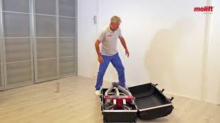 How to pack the Molift Smart 150 in a Travel Suitcase [upl. by Beitz]