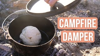 HOW TO MAKE DAMPER we finally perfected it  Easy campfire damper recipe with only 2 ingredients [upl. by Lamaj]