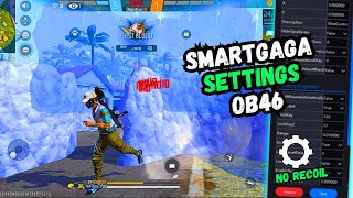 Smartgaga Free Fire Ultimate Best Settings ⚙️ OB46 ⚡ ⚡ ⚡ [upl. by Heim]