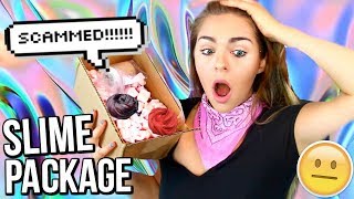 SLIME PACKAGE REVIEW FROM FAMOUS ETSY SLIME SHOPS Holographic Slime Fishbowl Butter Slime [upl. by Audi650]