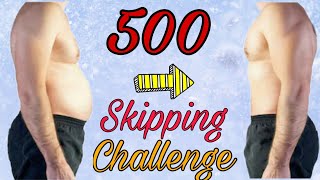 500 Skipping Rope A Day For 1 WeekResult  25 kgs Weight Loss  Skipping Rope Challenge [upl. by Amikehs]