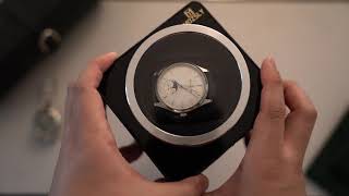 JaegerLeCoultre Master Ultra Thin Moon Unboxing  Mozsly Watch Winder [upl. by Dehnel893]