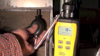 CO test of the antique gas furnace [upl. by Odie159]