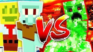 SPONGEBOB vs TITAN BOSS CREEPER [upl. by Swec]