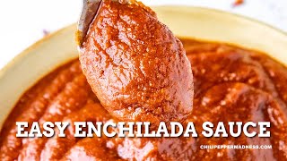 Quick and Easy Enchilada Sauce Recipe  Chili Pepper Madness [upl. by Onin364]