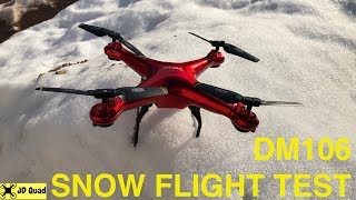 Da Ming DM106 Quadcopter Drone Flight Test Video [upl. by Ennalorac365]