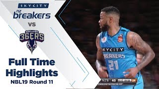 Full Time Highlights SKYCITY Breakers vs Adelaide 36ers Sun 30th Dec [upl. by Anigger]