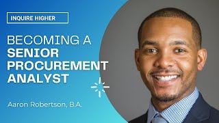 How to Become a Procurement Analyst  What Is Procurement  BSSP feat Aaron Robertson [upl. by Yennaiv]