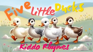 Five Little Ducks Episode 03  Ducklings Song  Kiddo Rhymes [upl. by Basset]