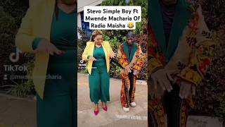 Stevo Simple Boy Ft Mwende Macharia Of Radio Maisha 😂 [upl. by Enia]