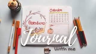 October bullet journal idea  Journal with me  Relaxation  Mindfulness  Selflove  Track your day [upl. by Alister]