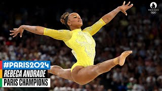 Rebeca Andrades 🇧🇷 Paris2024 Floor routine 🤸‍♀️ AllAround Final  Music Monday [upl. by Yetsirhc]