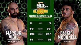 MCF 26  Marcus Vigil vs Ezekiel McDonell [upl. by Esorbma55]