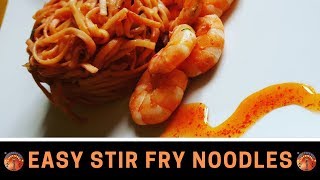 214Kcal➡️🍝Nouilles Chinoise Sautées Aux Crevettes  Stir Fry Noodles 🍝 [upl. by Eldreeda]