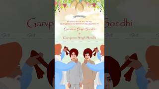 Dastar Bandi Ceremony Invitation  ਦਸਤਾਰ ਬੰਦੀ  Pagg Bandi Ceremony  Birthday Invitation  Sikh [upl. by Micheal]