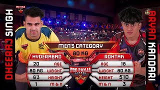 Dheeraj Singh vs Aryan Kandari  Kiraak Hyderabad vs Rohtak Rowdies  Full Match  2024 [upl. by Yllrebmik437]