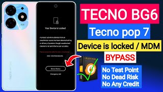 Tecno bg6 mdm bypass unlock tool  tecno spark go 2024 country lock  tecno device is locked [upl. by Saxela]